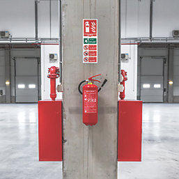 Non Photoluminescent "Fire Extinguisher Water" Sign 100mm x 300mm