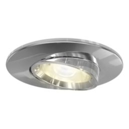 4lite  Tilt  Fire Rated GU10 Downlights Chrome 30 Pack