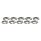 4lite  Tilt  Fire Rated GU10 Downlights Chrome 30 Pack