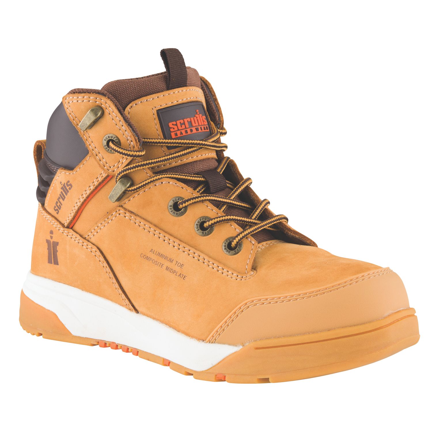 Scruffs Switchback Size 8 Womens Tan Water-Resistant Safety Boots (464KY)