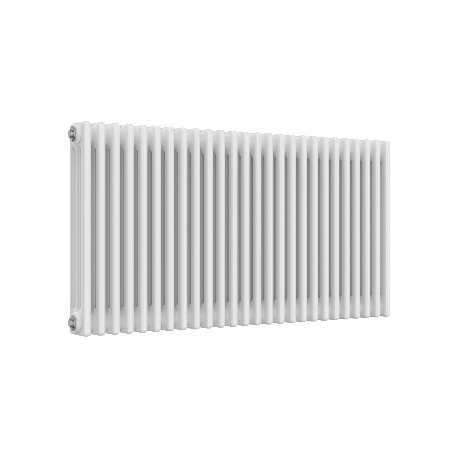 Reina 600mm x 1190mm 5276BTU White Horizontal 3 Column Radiator (464LH)