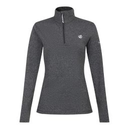 Dare 2B Lowline II Womens Quarter-Zip Fleece Pullover Charcoal Grey Marl - 1MX Size 10