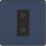 British General Evolve 1-Gang 2-Way LED Single Secondary Trailing Edge Touch Dimmer Switch  Blue with Black Inserts