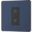 British General Evolve 1-Gang 2-Way LED Single Secondary Trailing Edge Touch Dimmer Switch  Blue with Black Inserts