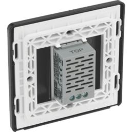 British General Evolve 1-Gang 2-Way LED Single Secondary Trailing Edge Touch Dimmer Switch  Blue with Black Inserts