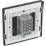 British General Evolve 1-Gang 2-Way LED Single Secondary Trailing Edge Touch Dimmer Switch  Blue with Black Inserts