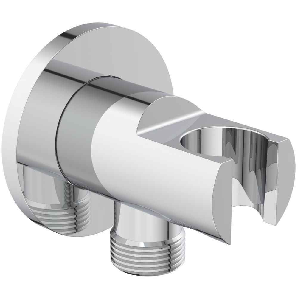 Ideal Standard Idealrain Round Handset Elbow Bracket Chrome 58mm