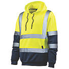 Tough Grit  High Visibility Hoodie Yellow / Navy XX Large 56½" Chest