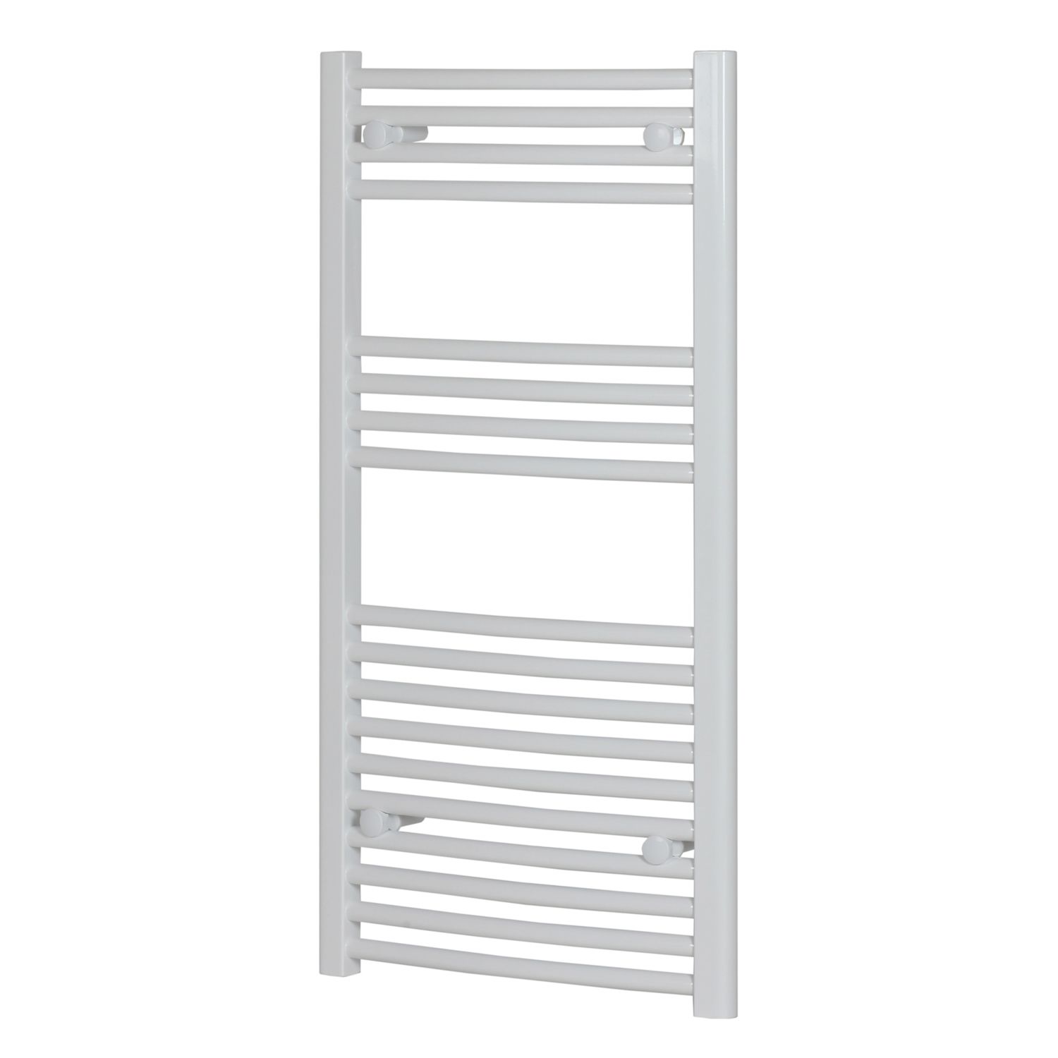 Flomasta 1000mm x 600mm 1805BTU White Curved Towel Radiator (464RV)
