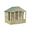 Forest Oakley 8' x 6' (Nominal) Apex Timber Summerhouse with Assembly