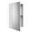 Croydex Carra Mirrored Single-Door Cabinet  White Gloss 300mm x 120mm x 500mm