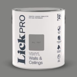 LickPro  2.5Ltr Grey RAL 7037 Vinyl Matt Emulsion  Paint
