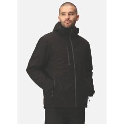 Regatta Navigate 100% Waterproof Jacket Black/Seal Grey X Large Size 43.5" Chest