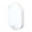 4lite Pylus Outdoor Oval LED Bulkhead Wall Light With PIR Sensor White 12.5W 1100lm
