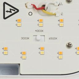 4lite Pylus Outdoor Oval LED Bulkhead Wall Light With PIR Sensor White 12.5W 1100lm