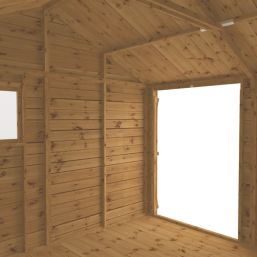 Mercia Modular 9' 6" x 10' (Nominal) Reverse Apex Shiplap T&G Timber Workshop