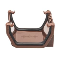 FloPlast  uPVC Square Union Bracket Brown 114mm