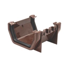 FloPlast  uPVC Square Union Bracket Brown 114mm