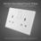 British General 900 Series 13A 2-Gang DP Switched Plug Socket White