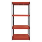 RB Boss 4-Tier Powder-Coated Steel Boltless Freestanding Shelving 900 x 300 x 1800mm