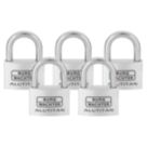 Burg-Wachter  Keyed Alike    Padlocks Aluminium 60mm 5 Pack