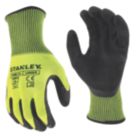Stanley Hi-Vis Gripper Gloves Yellow Large