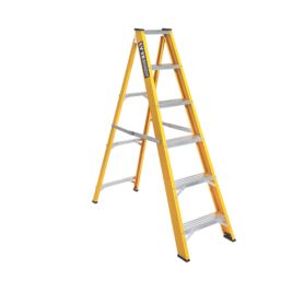 Lyte Fibreglass 1.53m 6 Step Swingback A Frame Step Ladder