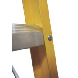 Lyte Fibreglass 1.53m 6 Step Swingback A Frame Step Ladder