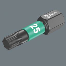 Wera Impaktor 867/1 1/4" 25mm Hex Shank TX25 TriTorsion Diamond Coated Bits 15 Pack