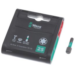 Wera Impaktor 867/1 1/4" 25mm Hex Shank TX25 TriTorsion Diamond Coated Bits 15 Pack