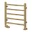 Reina 500mm x 500mm 491BTU Brass Flat Designer Towel Radiator