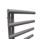 Towelrads 1245mm x 500mm 1852BTU Anthracite Flat Designer Towel Radiator