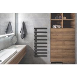 Towelrads 1245mm x 500mm 1852BTU Anthracite Flat Designer Towel Radiator