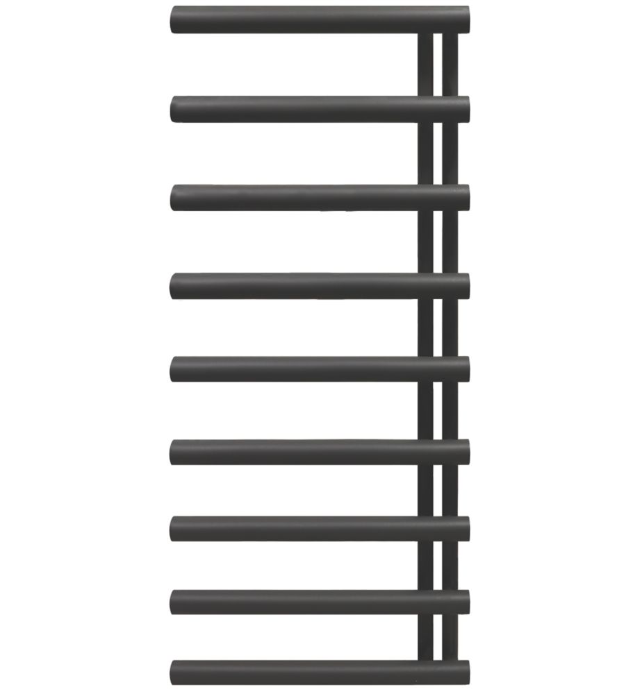 Towelrads 1245mm x 500mm 1852BTU Anthracite Flat Designer Towel