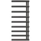 Towelrads 1245mm x 500mm 1852BTU Anthracite Flat Designer Towel Radiator