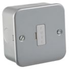 Knightsbridge  13A Unswitched Metal Clad Fused Spur   with White Inserts