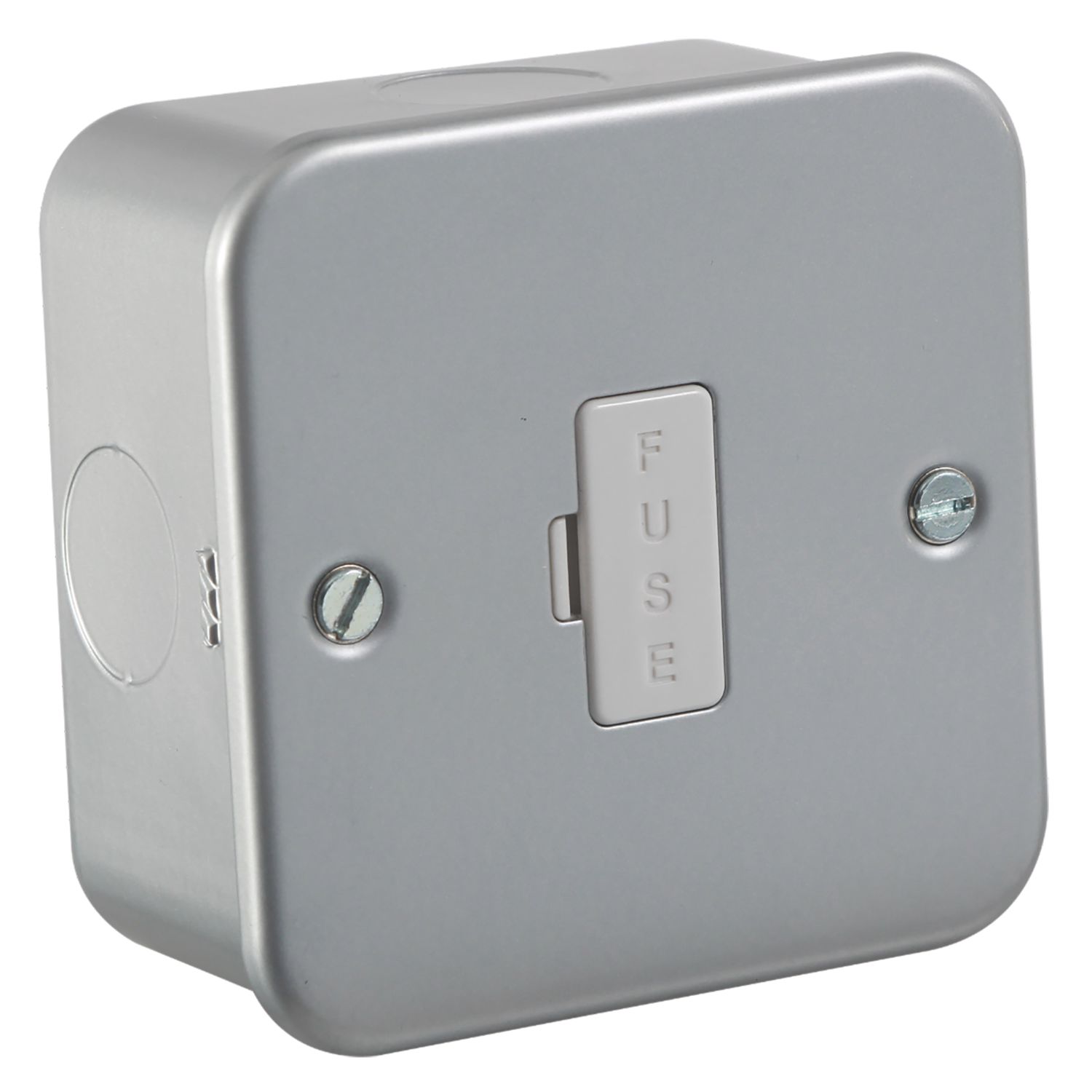 Knightsbridge 13A Unswitched Metal Clad Fused Spur with White Inserts (465VF)