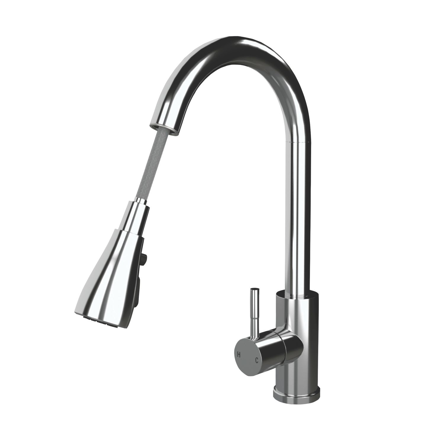 ETAL Bucks Pull-Out Spray Mixer Tap Chrome (465XR)