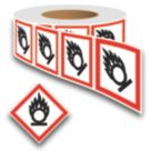 Essentials  Oxidising GHS Labels (Roll) 100mm x 100mm