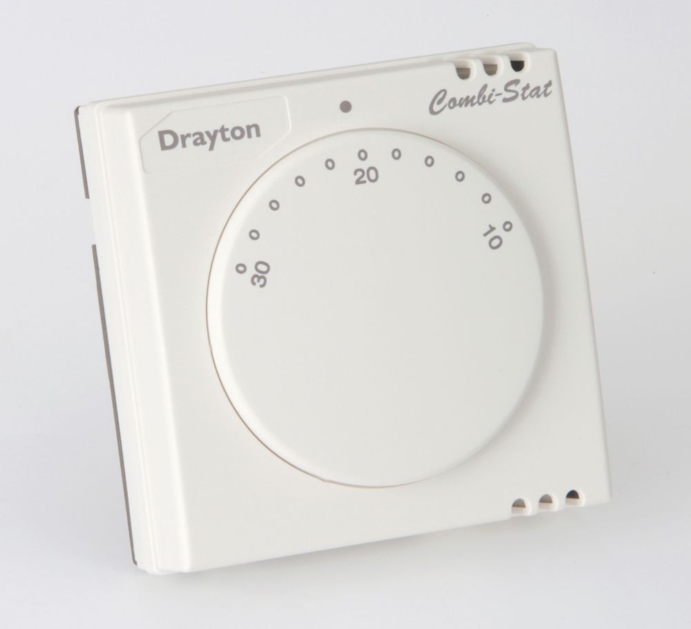 Drayton RTS8 1-Channel Wired Room Thermostat - Screwfix
