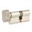 Union  6-Pin Thumbturn Euro Cylinder Lock 40-40 (80mm) Satin Nickel