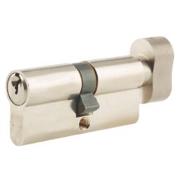 Union  6-Pin Thumbturn Euro Cylinder Lock 40-40 (80mm) Satin Nickel