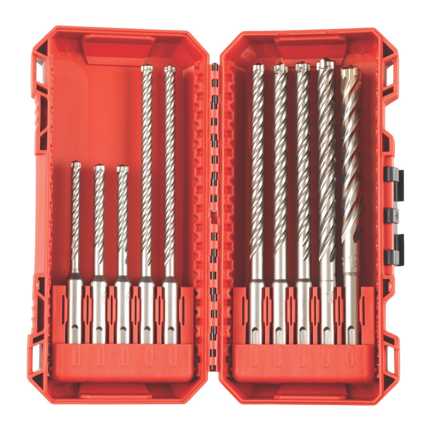 Milwaukee SDS Plus Shank Masonry Drill Bit Set 10 Pieces (466CX)