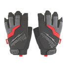 Milwaukee  Fingerless Work Gloves Black/Grey Medium
