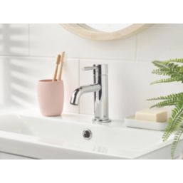 Bristan Mila Chrome 160mm Standard Lever Mono Basin Mixer Tap  With Clicker Waste
