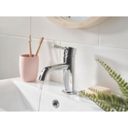 Bristan Mila Chrome 160mm Standard Lever Mono Basin Mixer Tap  With Clicker Waste