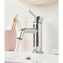 Bristan Mila Chrome 160mm Standard Lever Mono Basin Mixer Tap  With Clicker Waste