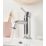 Bristan Mila Chrome 160mm Standard Lever Mono Basin Mixer Tap  With Clicker Waste