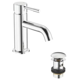 Bristan Mila Chrome 160mm Standard Lever Mono Basin Mixer Tap  With Clicker Waste