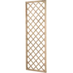 Forest Hidcote Softwood Rectangular Garden Trellis 2' x 6' 4 Pack